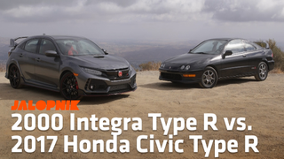 See How The 2017 Honda Civic Type R Compares To The Acura Integra Type R